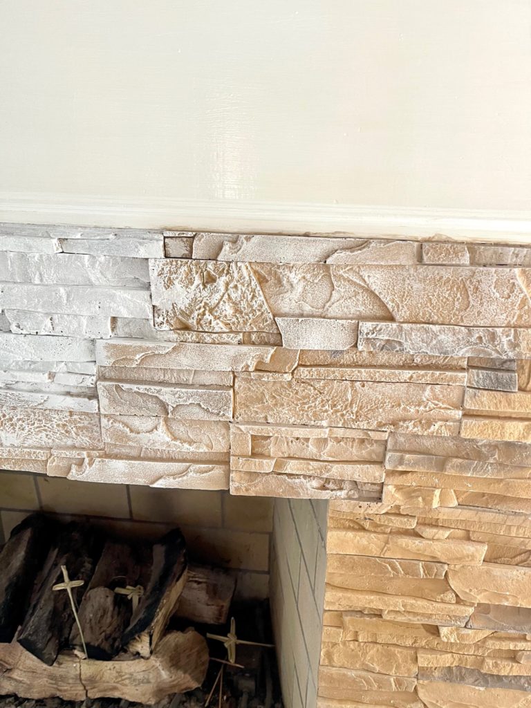 How To Do A Simple Fireplace Refresh and get your fireplace ready for the season by paint the brick