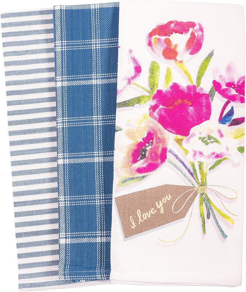 Floral dish towels