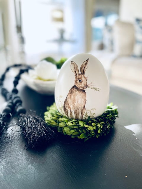 Painted Easter Bunny Egg