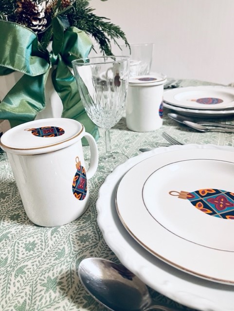 Christmas luncheon Table scape