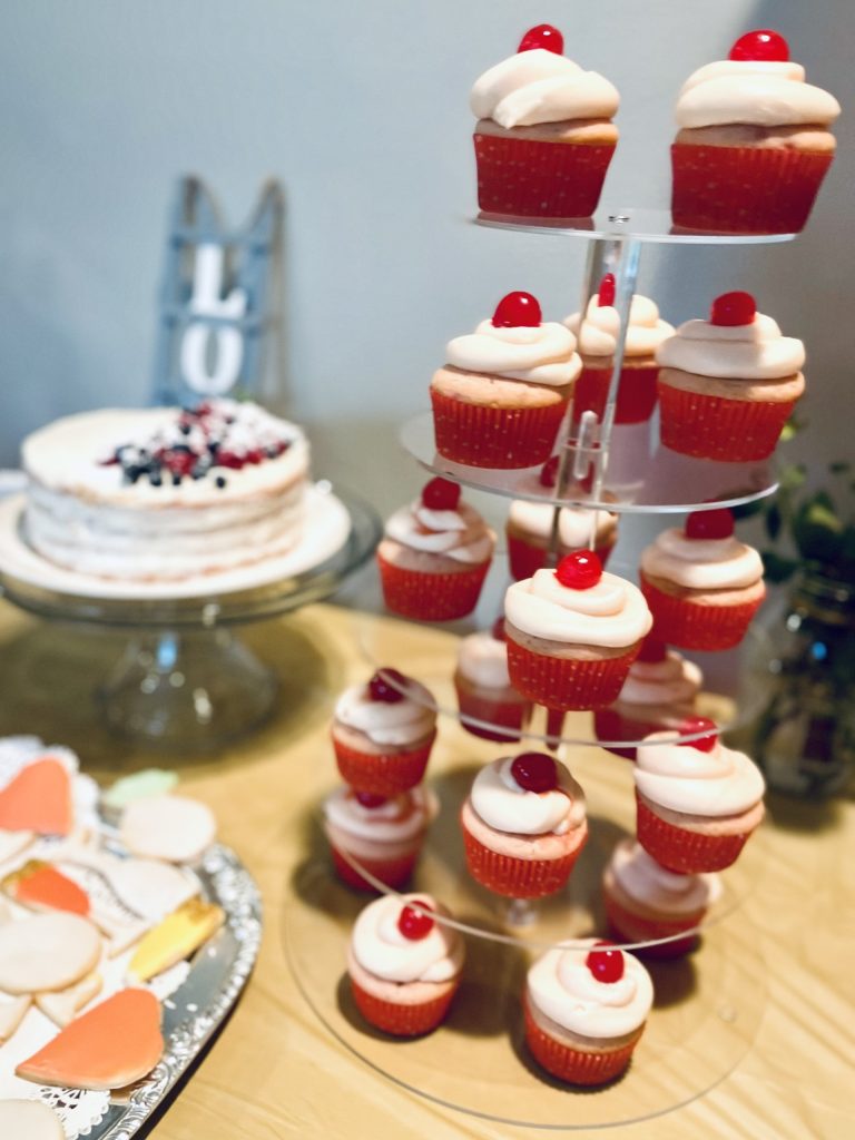 Ideas for a Simple Inexpensive Engagement Party Cherry Cream Cheese Cupcakes