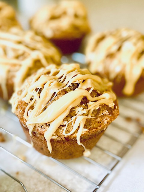 Easy Salted Caramel Apple Muffins Made Gluten Free