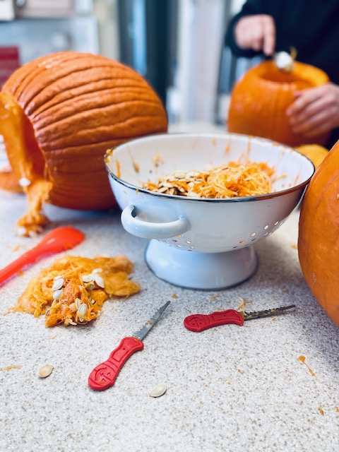 How To Have The Most Fun Carving Pumpkins and saving the seeds 
