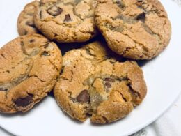 These are really the best gluten-free chocolate chip cookies the cookies all baked